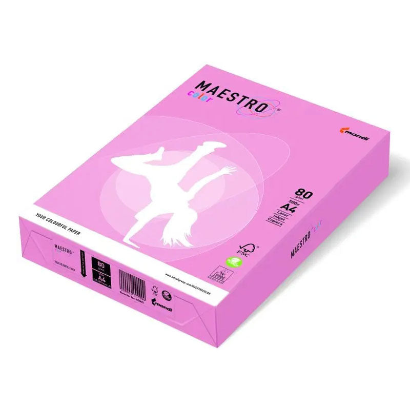 Копирна хартия Pink PI25, A4, 500 листа, пастелен цвят