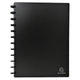 Визитник Exacompta A4, PP, за 196 визитки, черен