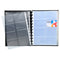 Визитник Exacompta A4, PP, за 196 визитки, черен