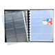 Визитник Exacompta A4, PP, за 196 визитки, черен