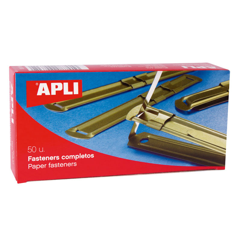 Метални скоби за архивиране APLI, 50 бр./оп.