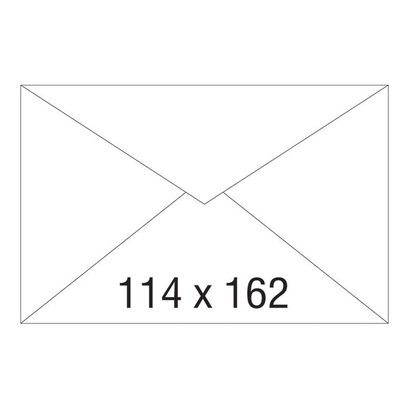 Плик ВП, C6, 114 х 162 мм, 100 бр./оп.