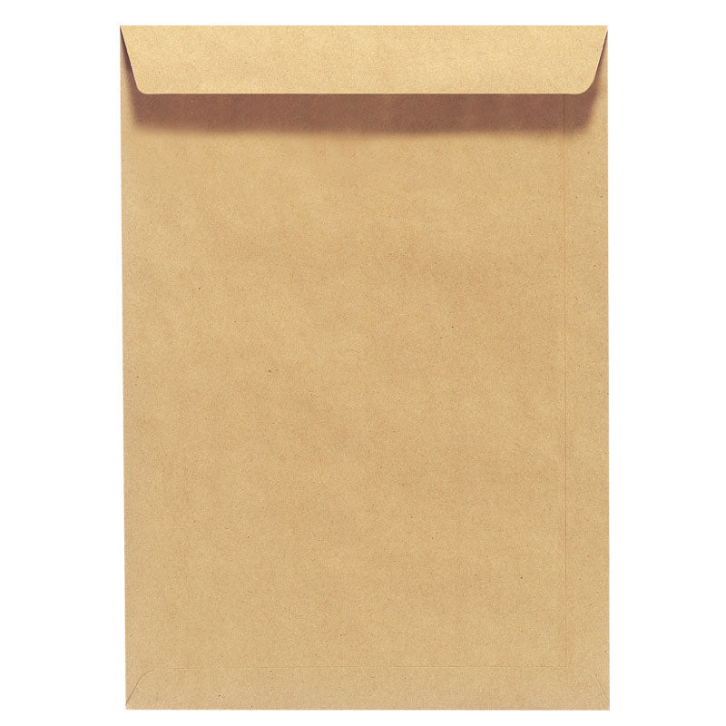 Плик Herlitz С4, кафяв, с лепило - рециклиран, 10 броя