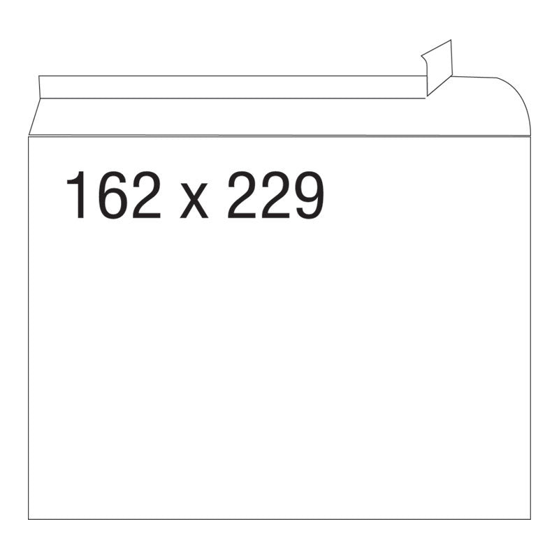 Плик, СЗЛ, C5, 162 х 229 мм, дълга страна, 100 бр./оп.