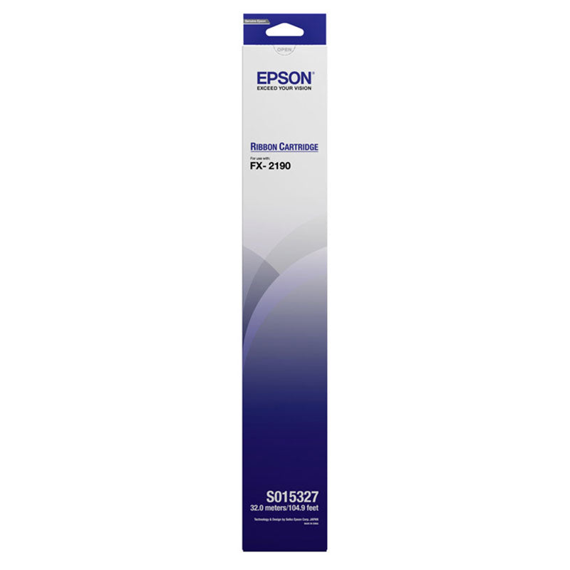 Лента Epson Black Fabric Ribbon FX-2190 Ribbon - C13S015327 оригинална - 12млн. знака