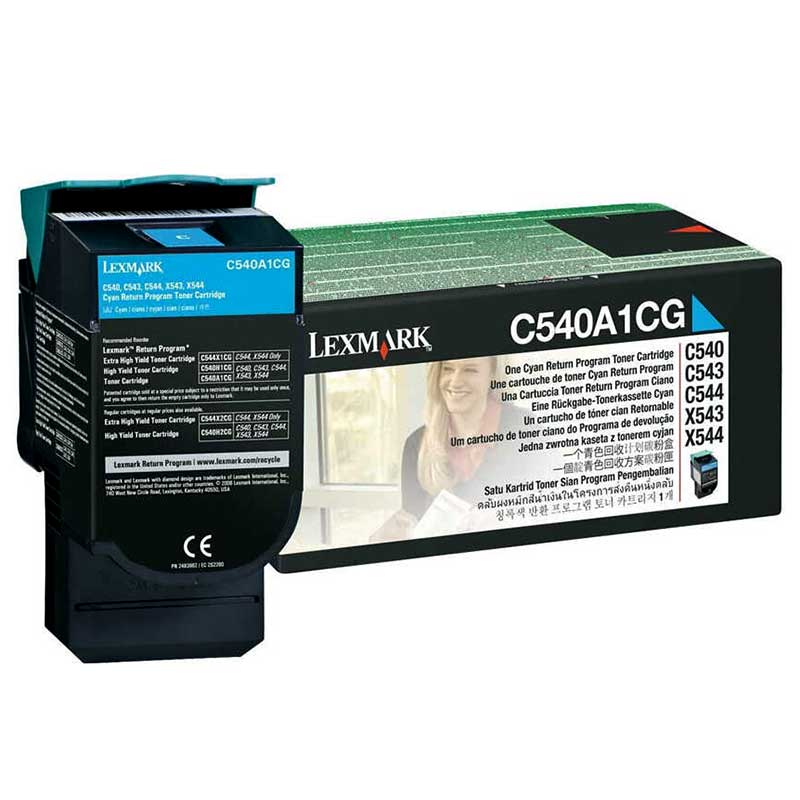 Тонер Lexmark C/M/Y C540/C543/C544/X543/X544 - C540A1C/M/YG - 1000коп.