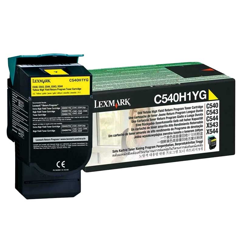 Тонер Lexmark C/M/Y C540/C543/C544/X543/X544 - C540H1C/M/YG -2000коп.