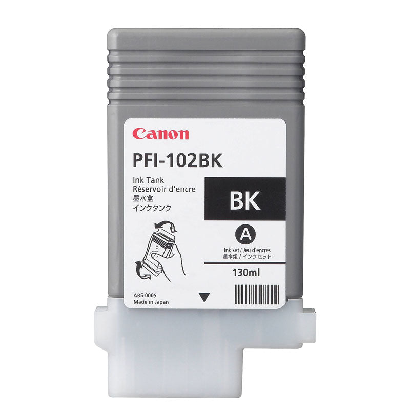 Мастилен консуматив CANON iPF500, iPF600, iPF700 - PFI-102 Black - 130ml