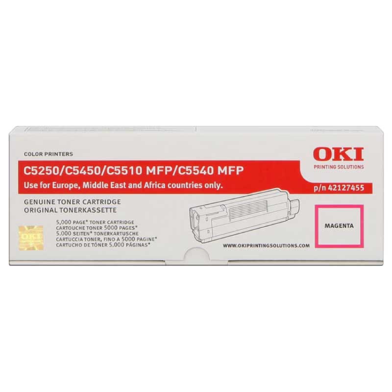 Тонер OKI C5250/5450/5510/5540/5550MFP C/M/Y - 42127454/5/6 - 5000 коп.