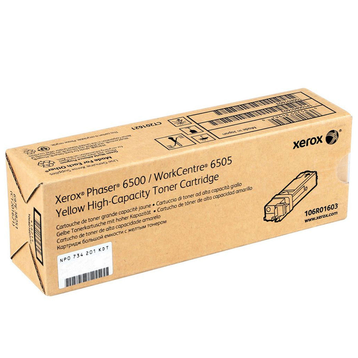 Тонер Xerox Supplies for Phaser 6500N/6500DN and WC 6505N / 6505DN - 106R01601/2/3 - 2500 коп.