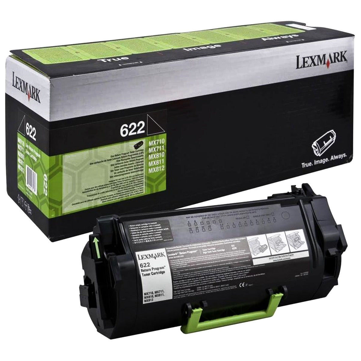 Тонер Lexmark Black Standard Yield Return Program MX710 and MX810 Series - 62D2000 - 6000 коп.