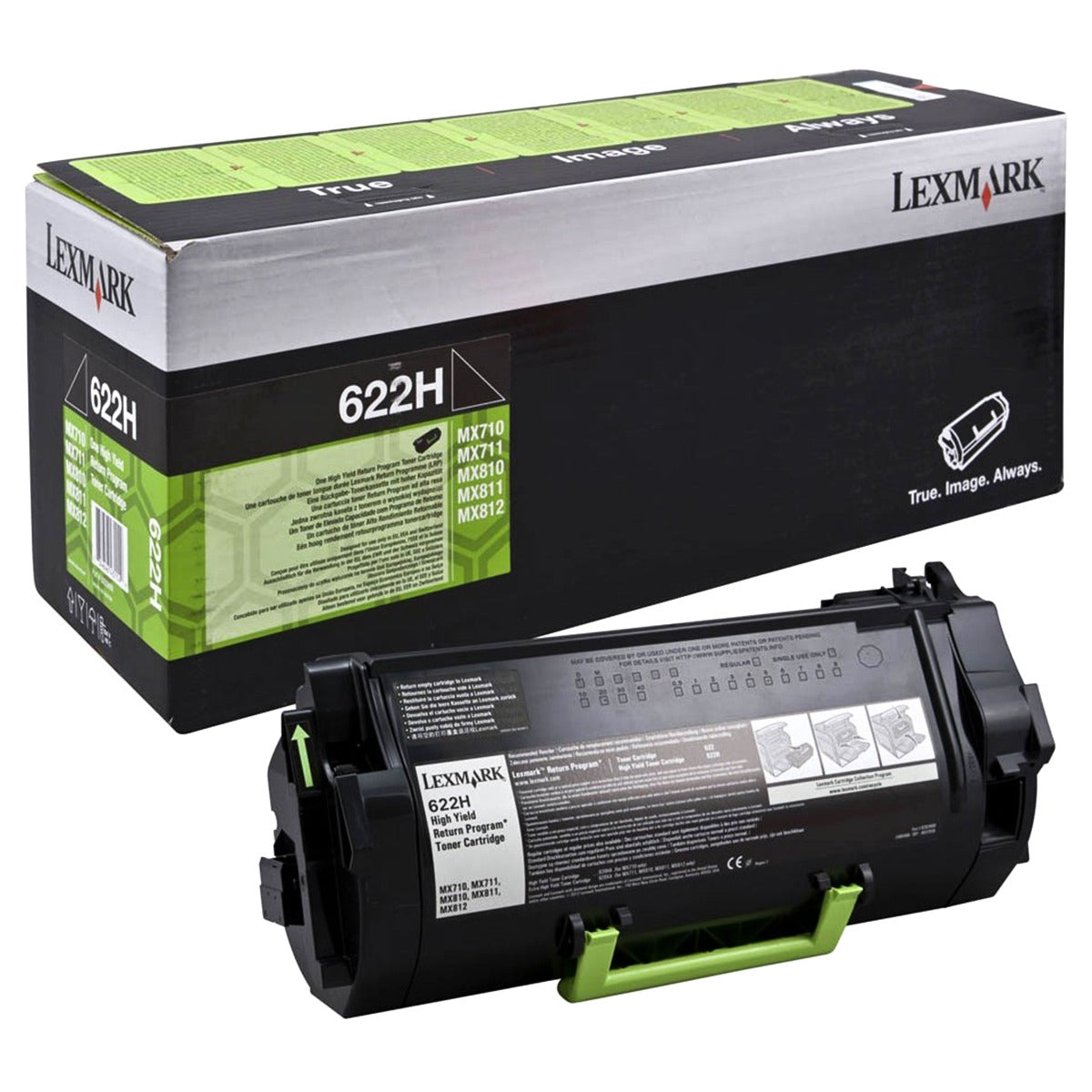 Тонер Lexmark Black High Yield Return Program toner MX710 and MX810 Series - 62D2H00 - 25000 koп.