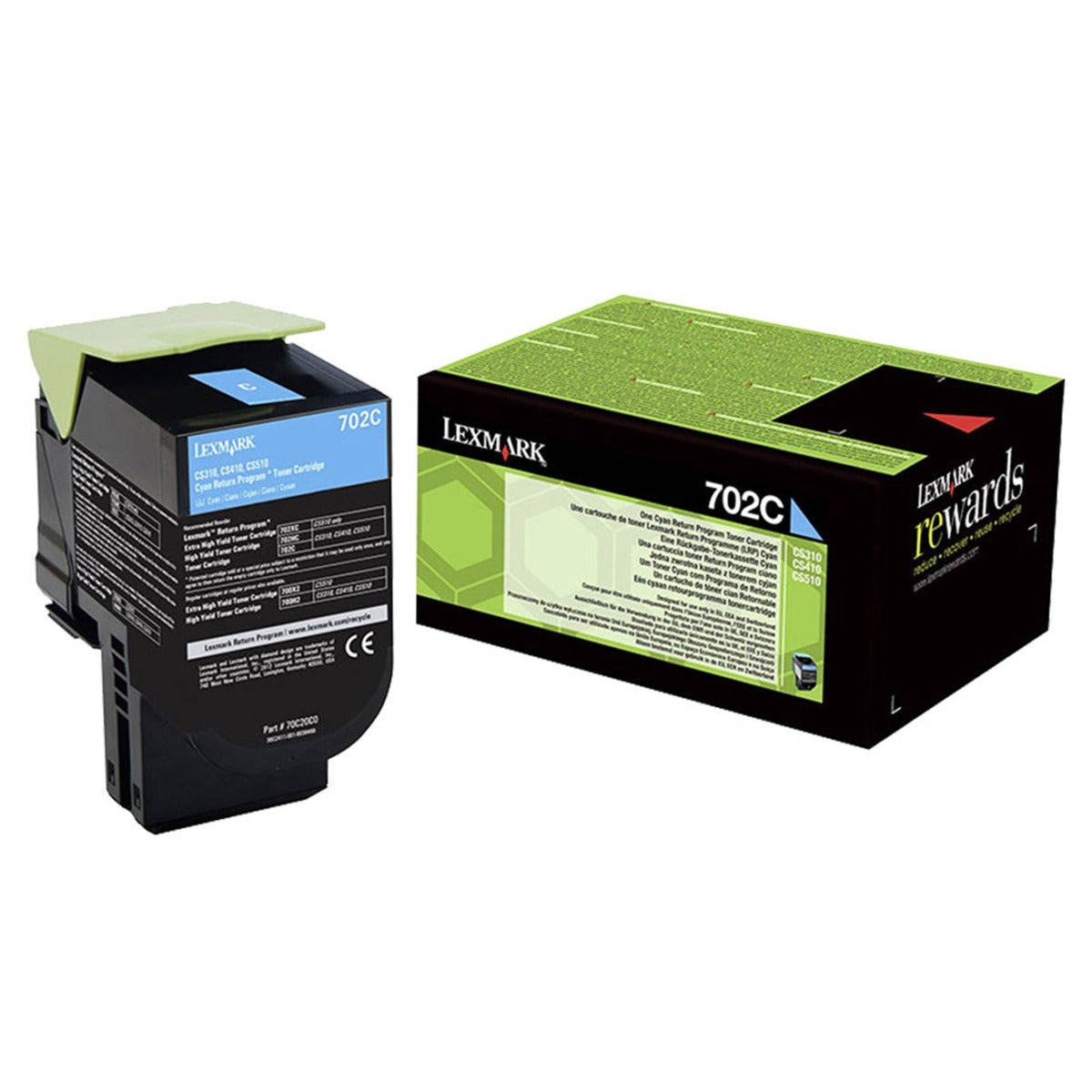 Тонер Lexmark Cyan/Magenta/Yelow Standard Yield Return Program CS310, CS410, CS510 Series - 70C20C/M/Y0 - 1000 коп.