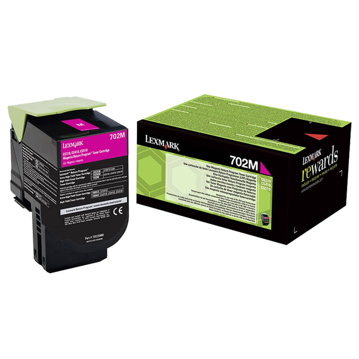 Тонер Lexmark Cyan/Magenta/Yelow Standard Yield Return Program CS310, CS410, CS510 Series - 70C20C/M/Y0 - 1000 коп.