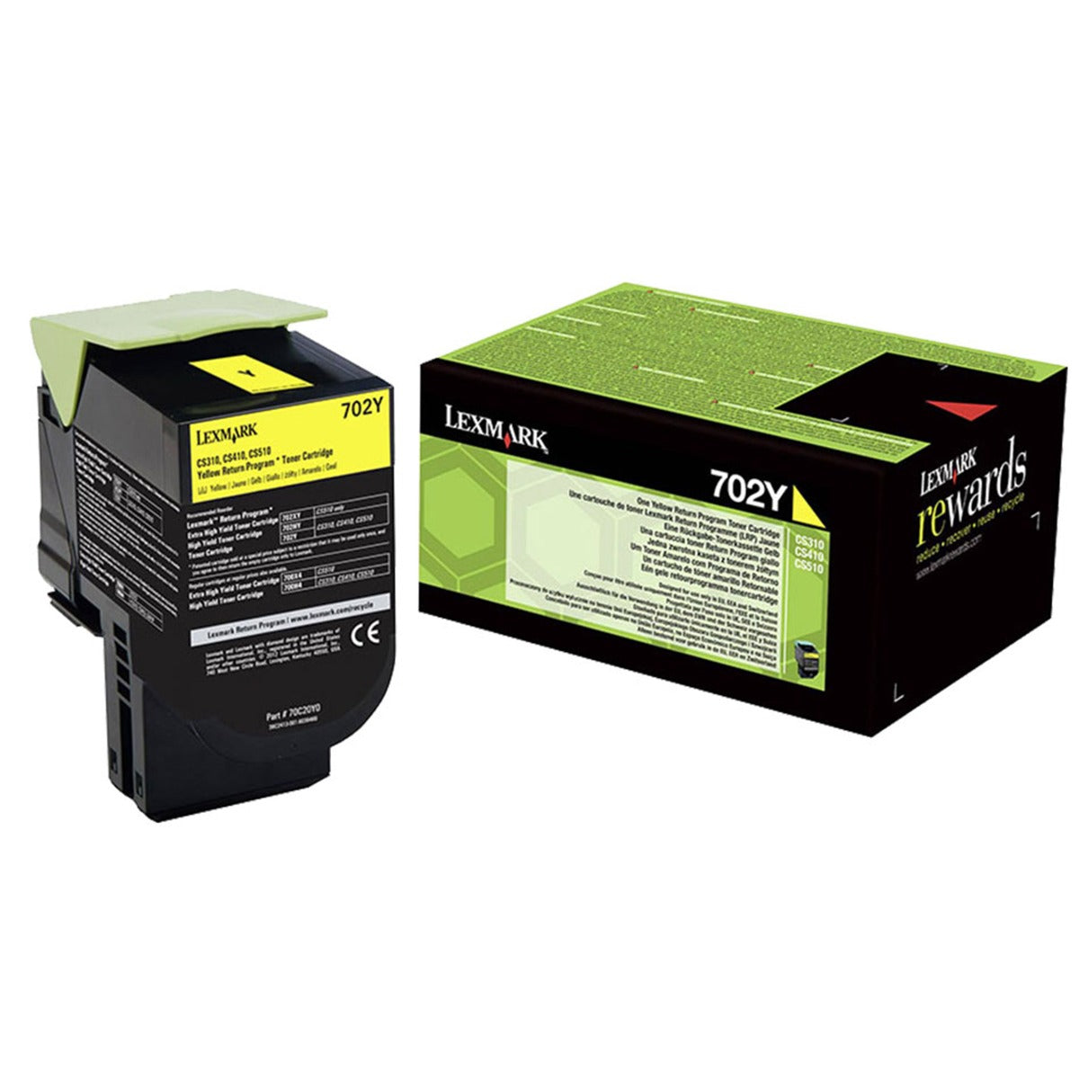 Тонер Lexmark Cyan/Magenta/Yelow Standard Yield Return Program CS310, CS410, CS510 Series - 70C20C/M/Y0 - 1000 коп.