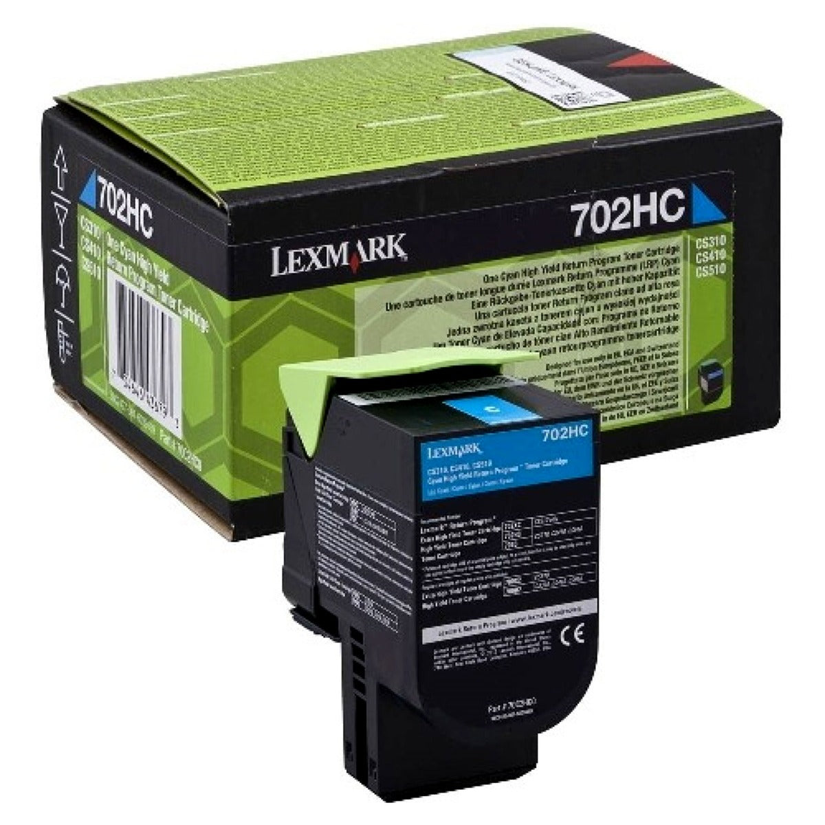 Тонер Lexmark Cyan/Magenta/Yelow High Yield Return Program CS310, CS410, CS510 Series - 70C2HC/M/Y0 - 3000 коп.