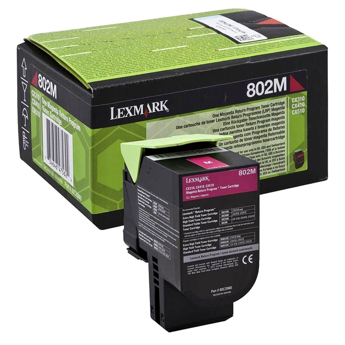 Тонер Lexmark Cyan/Magenta/Yelow High Yield Return Program CS310, CS410, CS510 Series - 70C2HC/M/Y0 - 3000 коп.