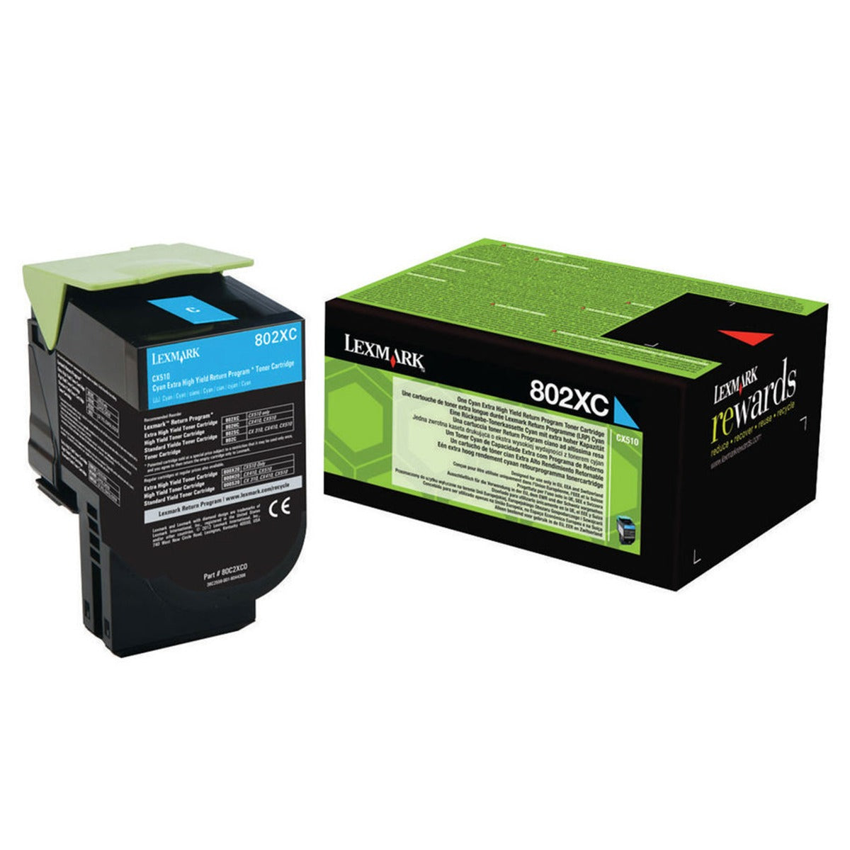 Тонер 802XC/Y/M Lexmark CX510de - 80C2XC/M/Y0- 4000 копия