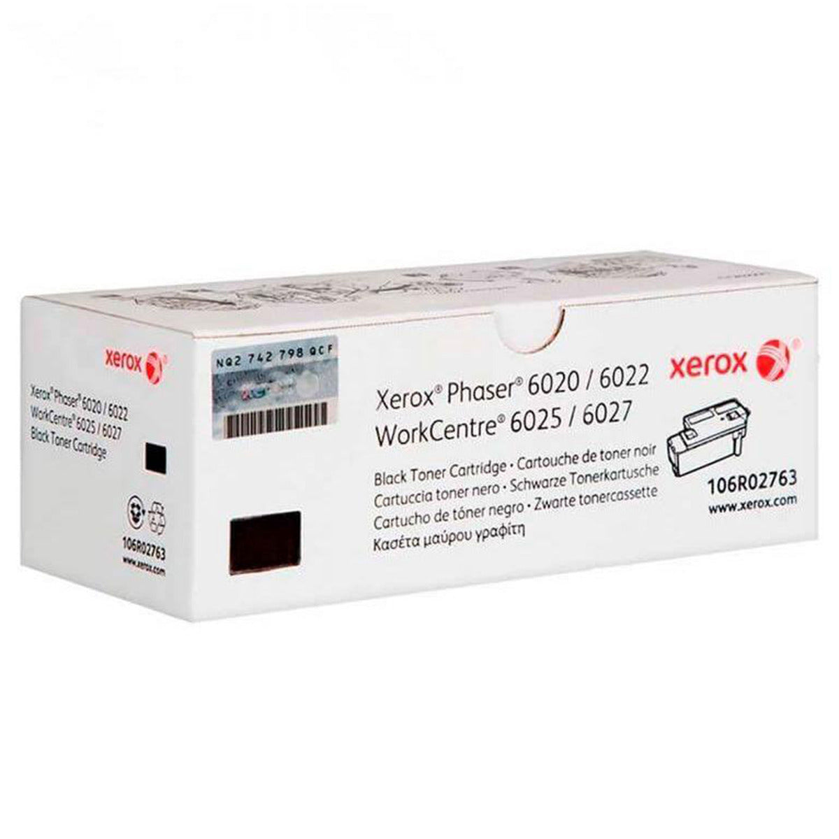 Консуматив, Xerox Black Toner, Phaser 6020/6022, WorkCentre 6025/6027 - 106R02763 - 2000 копия