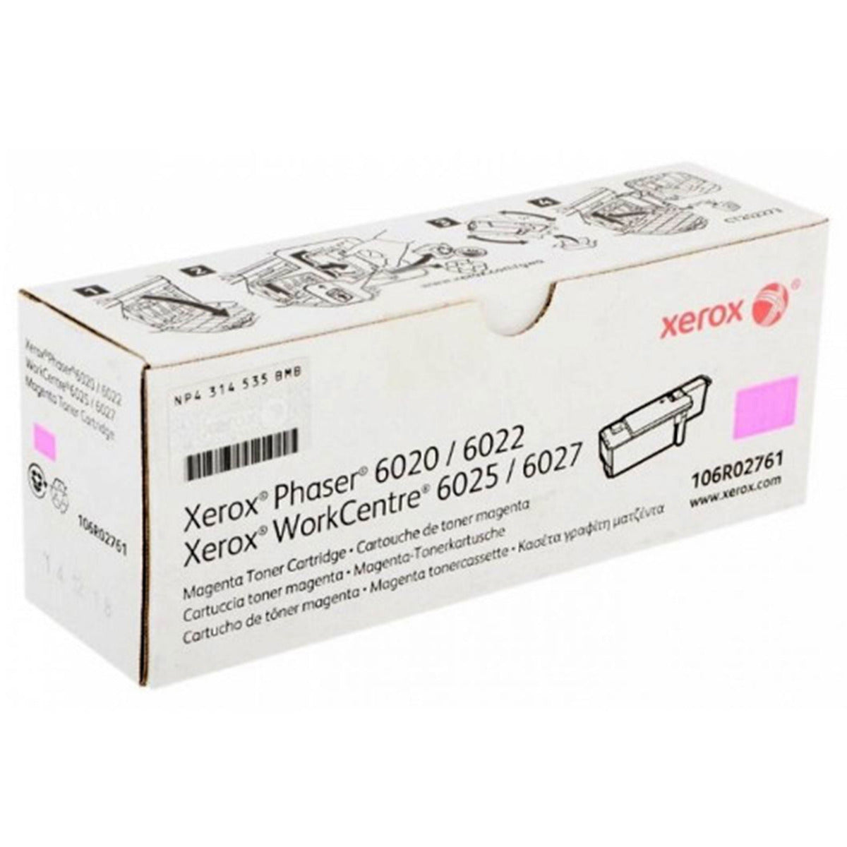 Консуматив, Xerox C/M/Y Toner, Phaser 6020/6022, WorkCentre 6025/6027 - 106R02760/1/2 - 1000 копия