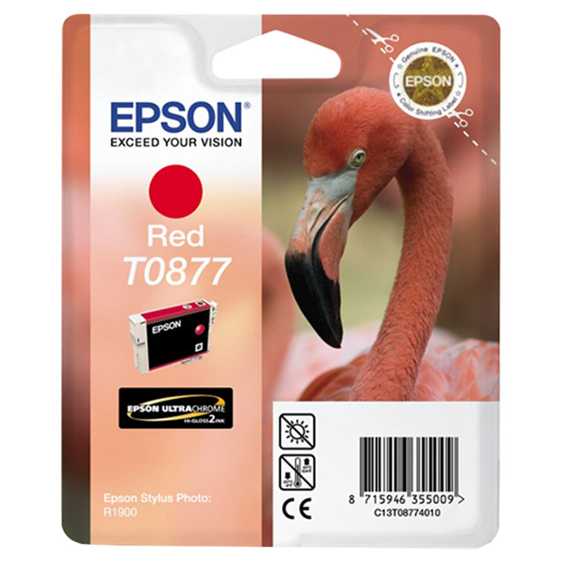 Маст.глава Epson T0877/8/9 Red / Matte Black / Orange Ink Cartridge for Stylus Photo R1900 - C13T0877/8/94010