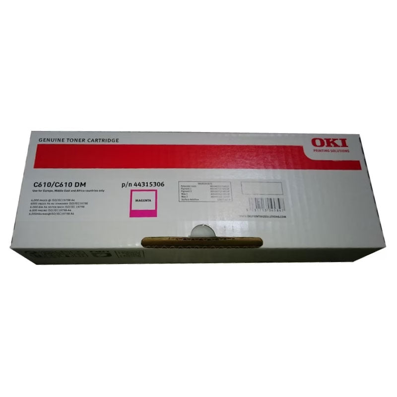 Тонер OKI C610/C610DM-Yellow/Magenta/Cyan - 44315305/6/7 - 6K