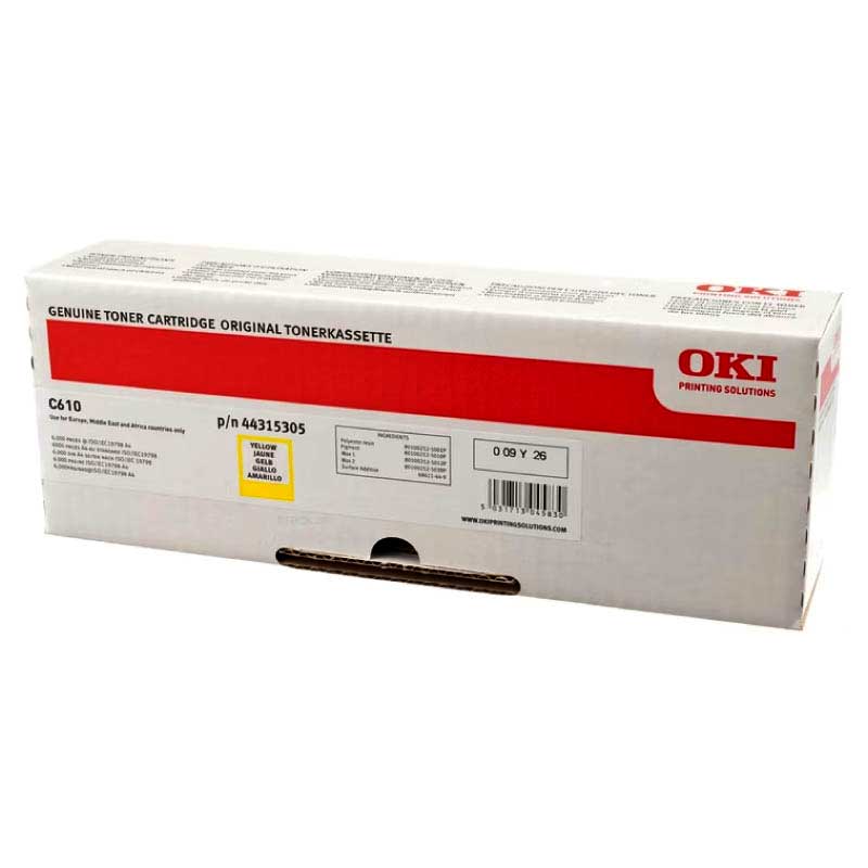 Тонер OKI C610/C610DM-Yellow/Magenta/Cyan - 44315305/6/7 - 6K