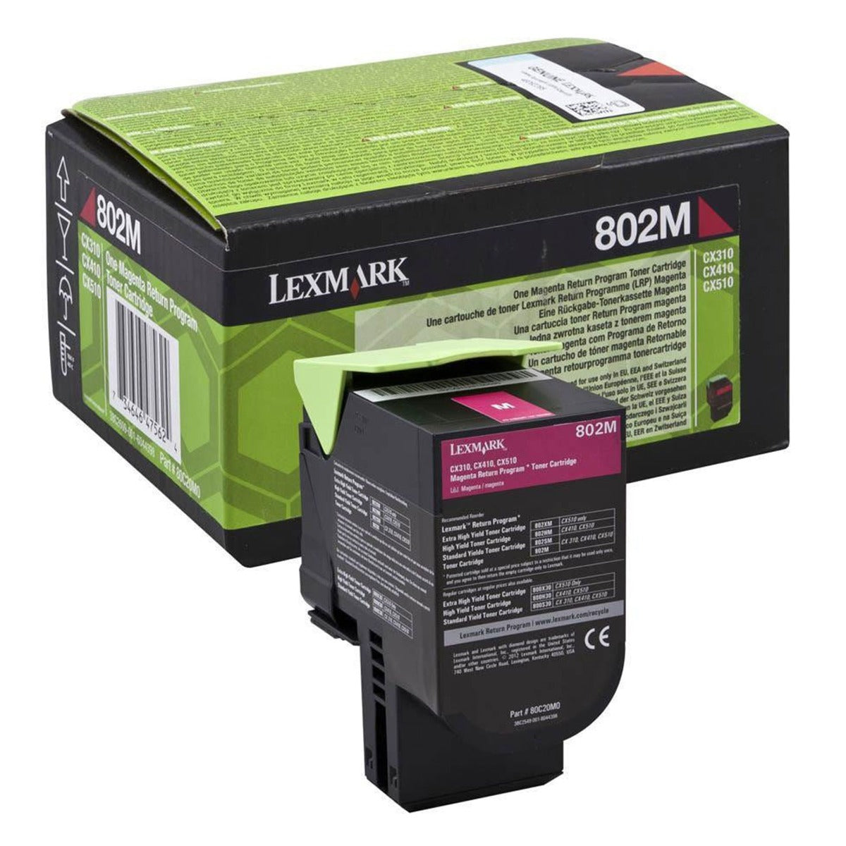 Тонер 802HC/Y/M за Lexmark CX410, CX510 - 80C2HC/Y/M0 - 3000 копия