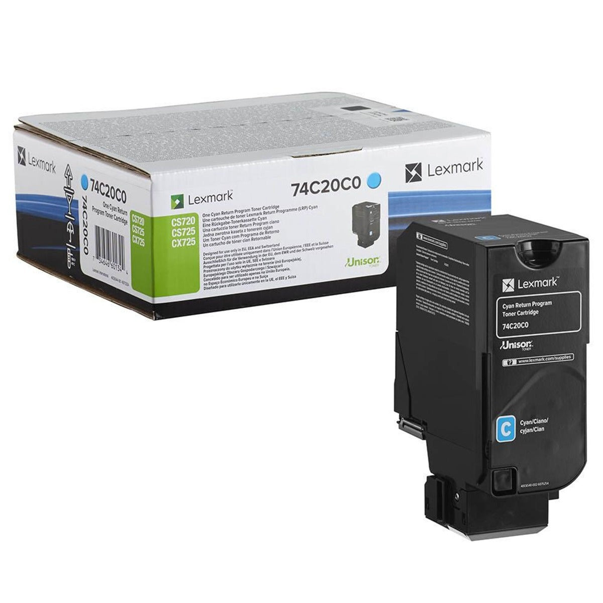 Тонер касета за Lexmark CS720, CS725, CX725 Series C/Y/M 74C20C/Y/M0 - 3000 копия