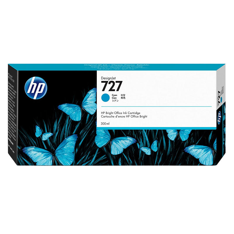 Консуматив HP 727 ; Cyan/Magenta/Yellow 300 ml; ; HP DesignJet T920, T930, T1500, T1530, T2500, T2530 - F9J76/77/78A