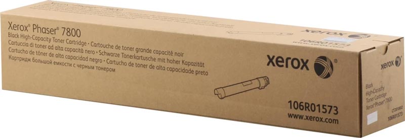 Консуматив, Xerox Phaser 7800 Black High Capacity Toner Cartridge - 106R01573 - 24000