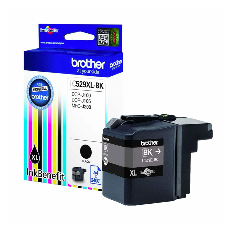 Мастилена глава за Brother MFC-J200 - черна LC529XLBK - 2400 коп.