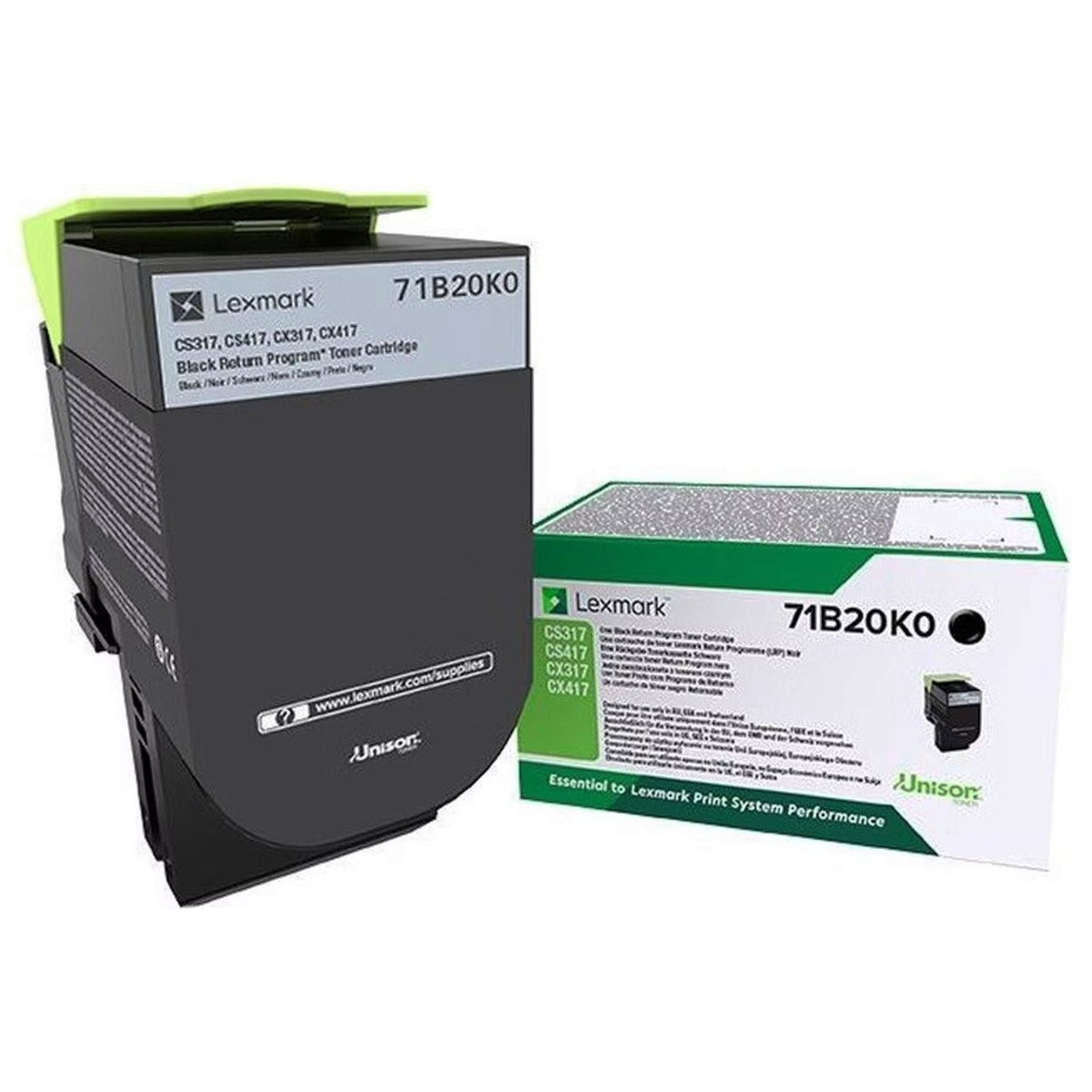 Тонер Lexmark Black CS/CX317/417/517 - 71B20K0 - 3000 коп.