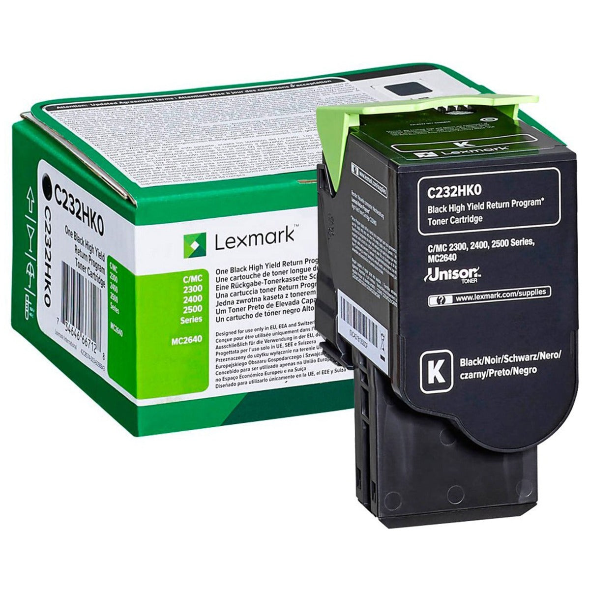 Тонер черен Lexmark C2425dw/C2535dw/MC2640adwe - C232HK0 - 3000 копия