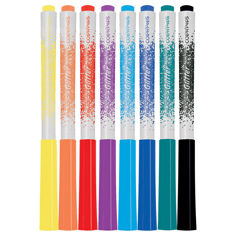 Флумастери Maped Color'Peps Glitter, 8 цвята