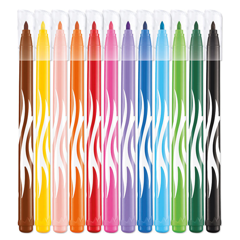 Флумастери Maped Color'Peps Jungle, 12 цвята