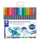Акварелни флумастри Staedtler Design Journey , двувърхи, 18 цвята