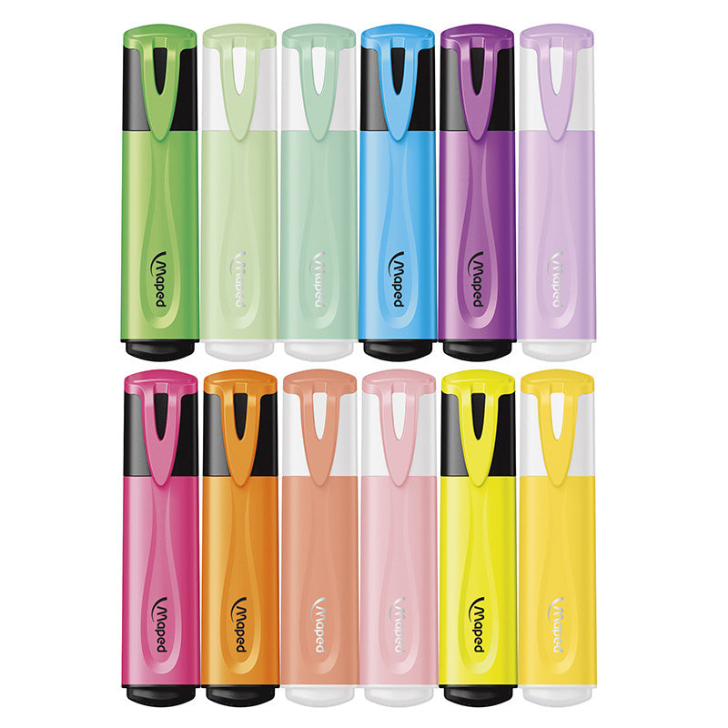 Текстмаркери Maped Fluo Peps, 12 броя в блистер