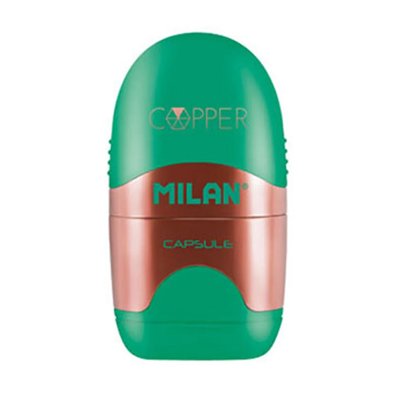 Острилка Milan Copper, единична, с гума
