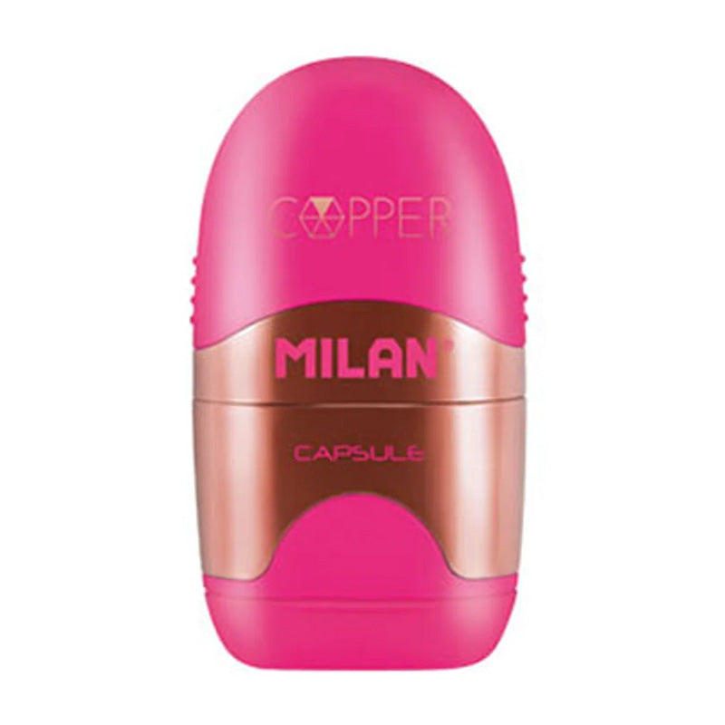Острилка Milan Copper, единична, с гума
