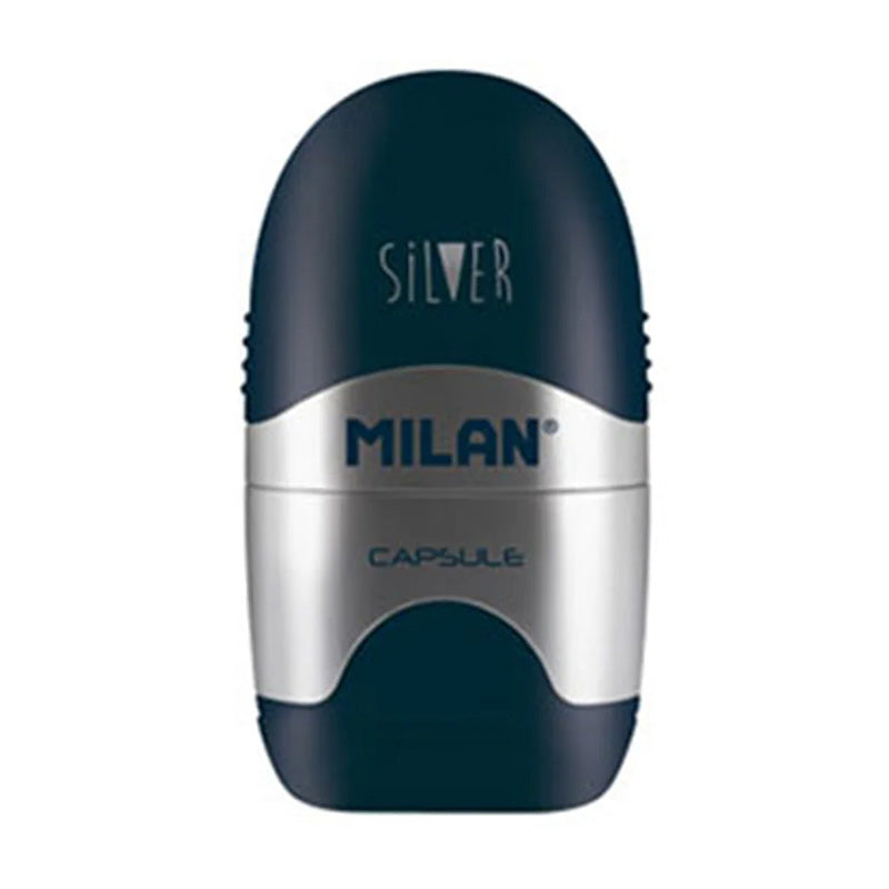 Острилка Milan Silver, единична, с гума