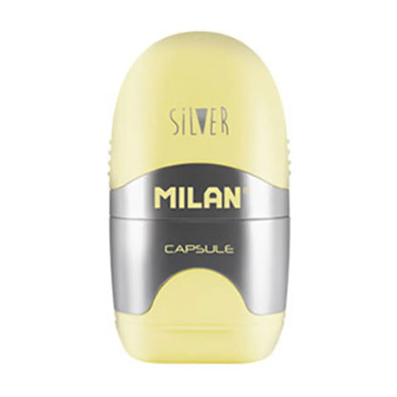 Острилка Milan Silver, единична, с гума
