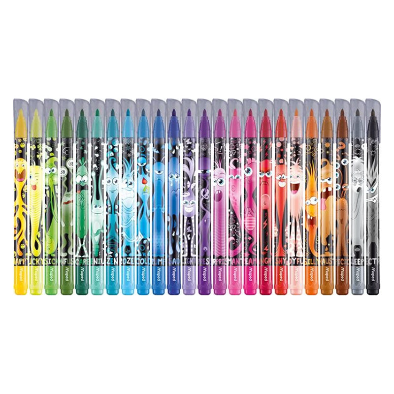Флумастери Maped ColorPeps Monster, 24 цвята