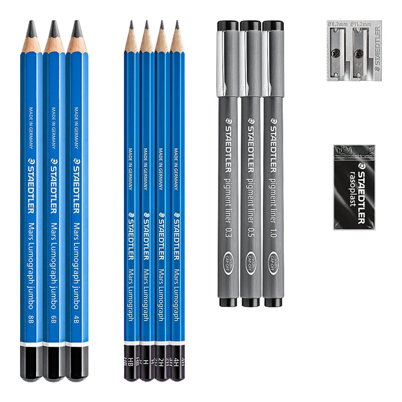 Комплект Staedtler Lumograph Sketching, 12 части