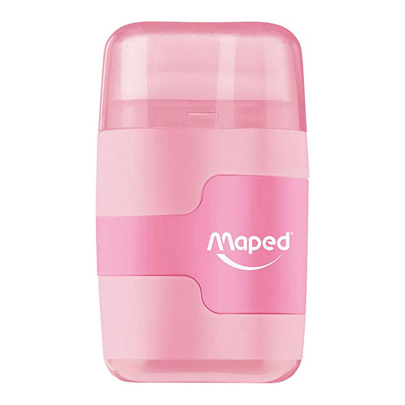 Острилка двойна + гума Maped Connect Pastel