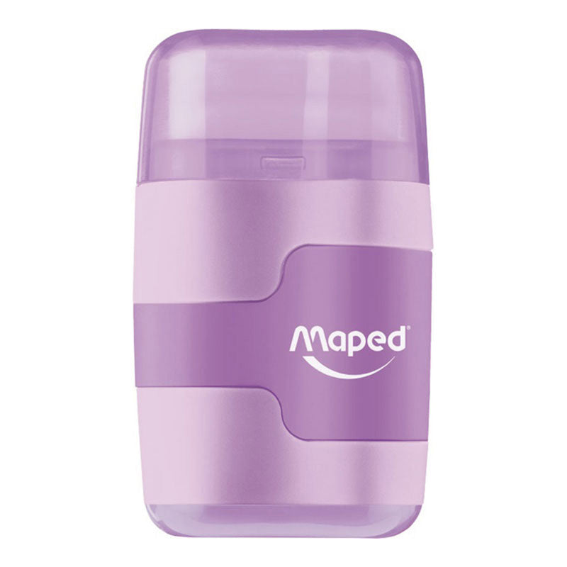 Острилка двойна + гума Maped Connect Pastel