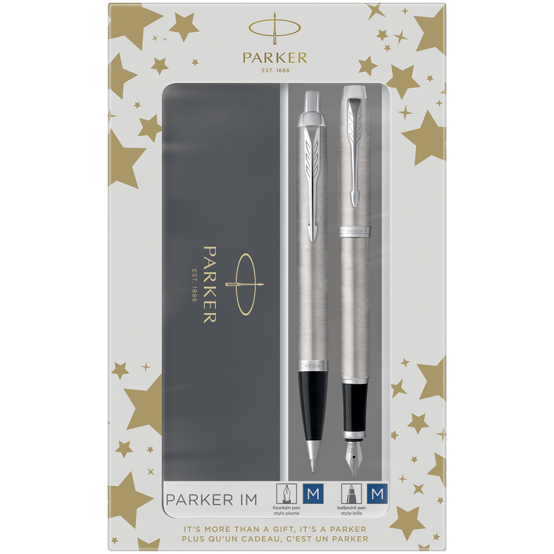 Комплект Parker IM Stainless Steel CT, химикалка и писалка