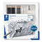 Комплект Staedtler Lumograph Charcoal, 12 части