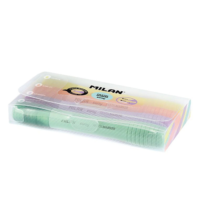 Текстмаркер Milan Sway Pastel, 4 цвята, блистер