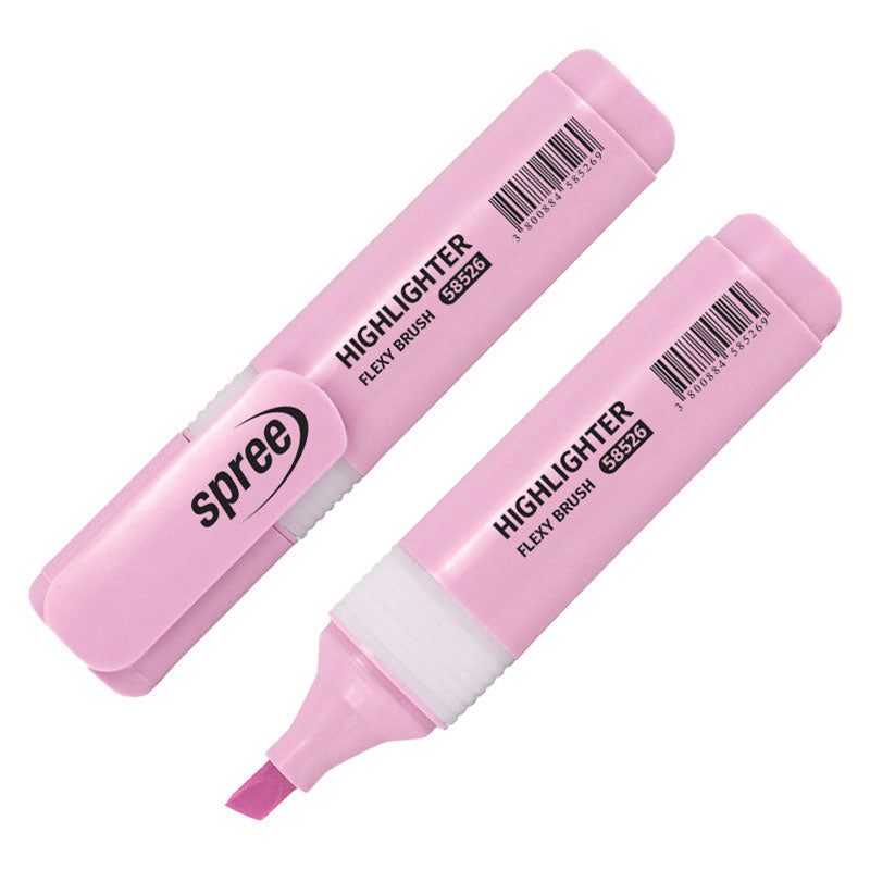 Текстмаркер Spree Flexy Brush, пастел
